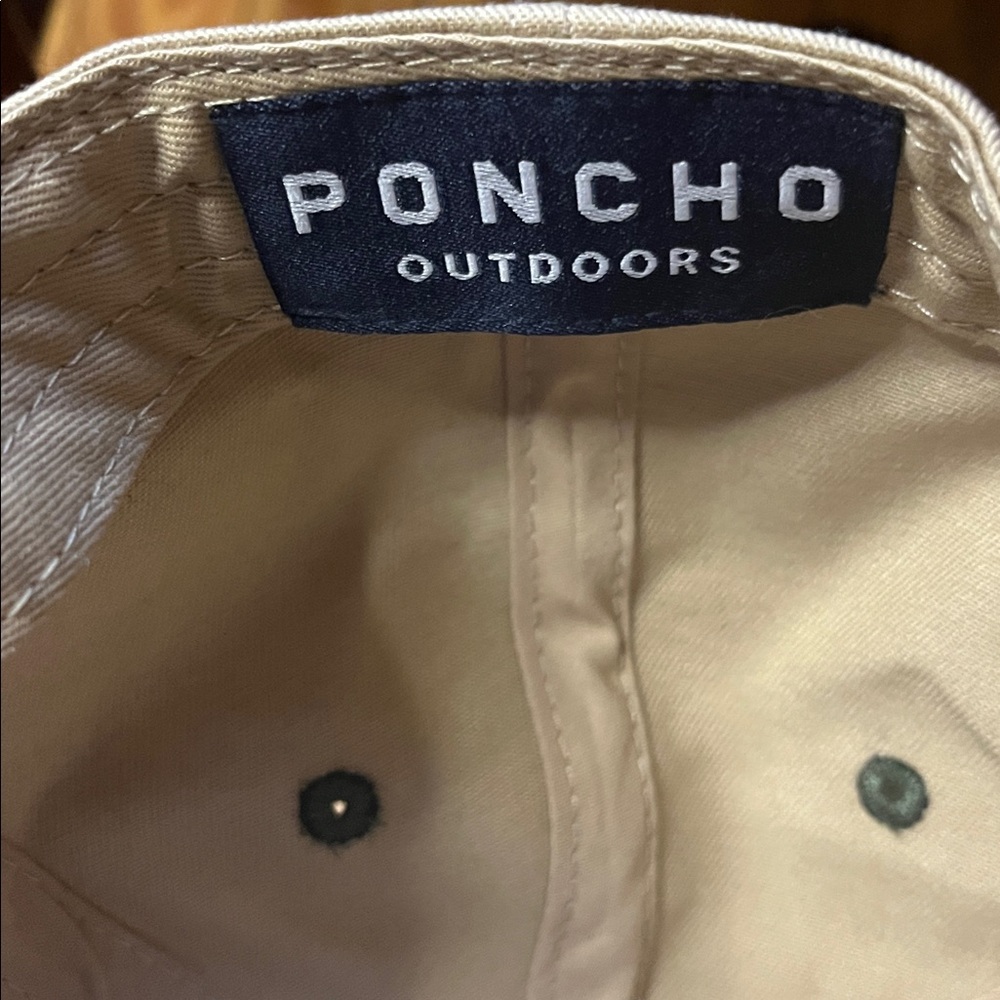 Poncho Outdoors Tan and Green Snapback Hat - Picture 6 of 9